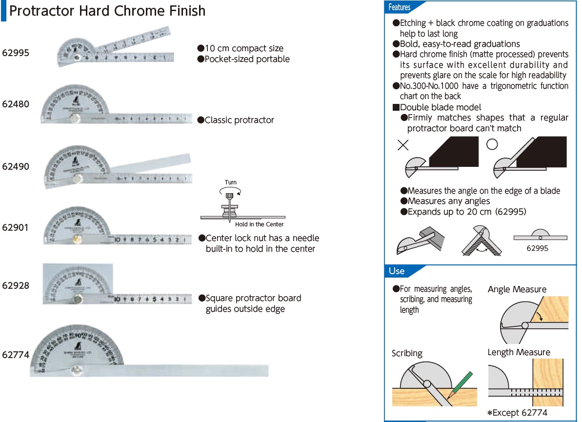 Ichiban Precision Sdn Bhd Shinwa Shinwa Protractor, Protractor Hard
